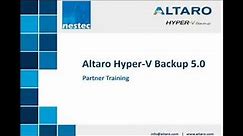 Altaro Hyper-V Backup * Lösungsübersicht * Technik * Partnerinformationen