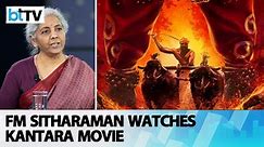 Union Minister Nirmala Sitharaman At INOX, Garuda Mall In Bengaluru To Watch Kannada Movie Kantara