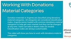 CC Donations Material Categories