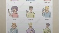 Sign language cheat sheet