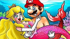 The Love of Mario and Mermaid Peach | Funny Animation | The Super Mario Bros. Movie