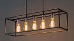 Industrial pendant light with rectangular base - Arezzo | Kosilight.uk