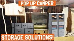Pop Up Camper Storage Hacks!