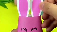 Cute paper cup bunny
