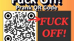Fuck off QR Code FU Prank QR Code Funny Qr Code Joke Qr Code Fuck You Qr Code Fuck off Link Practical Joke Gag Gift Png Svg Jpg - Etsy
