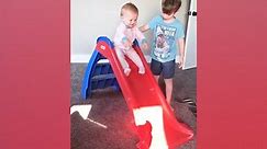 Funny Babies Playing slide fails 😂