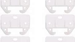 Cabilock Drawer Slide Plastic Track Guides Slides 10pcs Plastic Drawer Rail Slides Furniture Parts Latches for Cabinets (White) Plastic Drawer Guides Drawer Guide Roller
