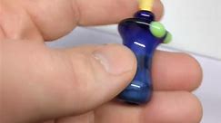 Blue Silver Fumed Glass Finger Savers - Raw Cone Cigarette Filter Holder - Made in USA