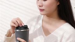 New arrival insulated coffee mug double wall reusable suction mug with non-spill lid office cup