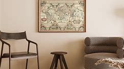 Old World Map 1618 Old Map of the World | World Map Gift World Map Print | Vintage World Map | Wall Map Print | Old Map Prints