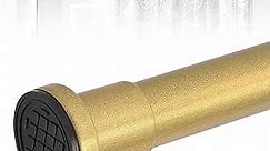 HTZON Gold Shower Curtain Rod 27 to 49 inch,Tension Spring Shower Curtain Rod，1 Inch Curtain Rods No Drilling，Heavy Duty Tension Rod，Adjustable Shower Rod Tension,Shower Curtain Rods Spring Tension