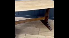 Vintage Ercol Refectory Table / Elm Dining Table / MCM Retro Kitchen Table