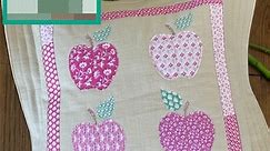 Sallieann Quilts Green Apple Cushion Kit: Instructions, Fabric Panel & Fabric (1m)