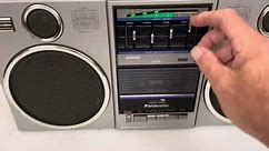 Panasonic platinum RX 5050 AM/FM stereo cassette boombox restored with original box