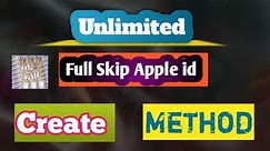 How To Create full skip apple id account unlimited method | Card Add Skip Apple id create method
