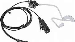 Pdflie 2 Pin M1 Earpiece with Mic Acoustic Tube Surveillance Black Headset for Motorola bpr40 CLS 1110 1410 cp200 cp200d cp185 dlr1060 dtr700 rdm2070d rmu2040 rmu2080d bc300d dt 550 Walkie Talkie