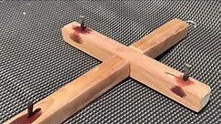 Making a wood cross. Wood gift from scrap tutorial