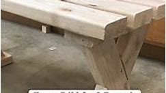 An easy 2x4 bench - perfect for indoors or outdoors. #woodworkingproject #diybench | The DIY Life with Anika