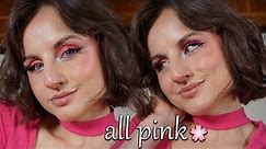 pink makeup tutorial for meh days