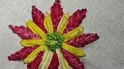 Very Simple Tricks! Embroidery For Beginners Flowers / herringbone stitch