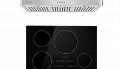 2 Piece Kitchen Appliances Packages Including 30" Induction Cooktop and 30" Under Cabinet Range Hood - Bed Bath & Beyond - 35049920