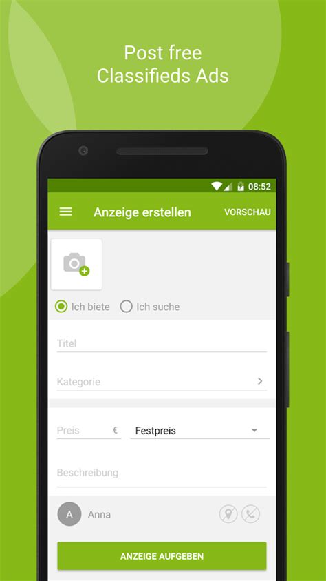 Feb 01, 2017 · seit dem 9. eBay Kleinanzeigen for Germany - Android Apps on Google Play