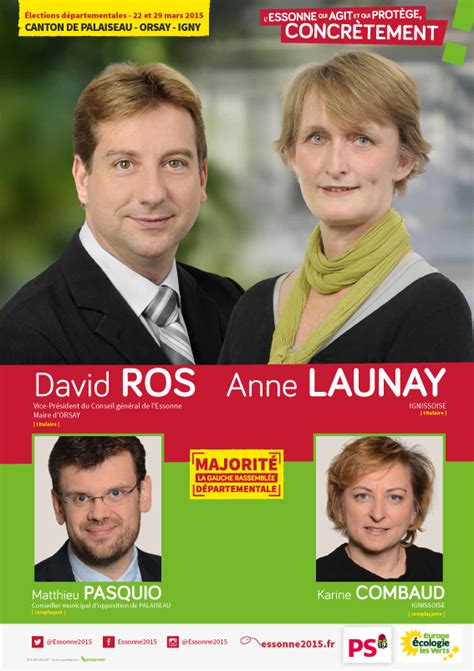 Les électeurs des départements français éliront en 2021, les conseillers départementaux qui sont élus pour 6 ans au suffrage universel direct. Anne LAUNAY, candidate à l'élection départementale pour le ...