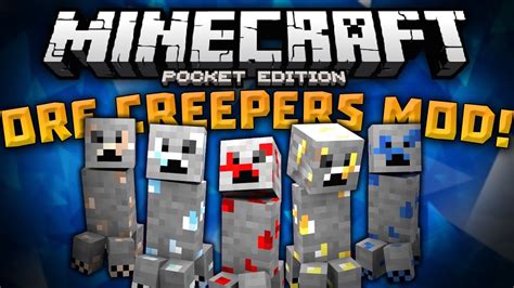 Minecraft pe 1.16.200 another excellent addition is powder snow. ORE CREEPERS MOD!!! - Adds New Creepers Into MCPE ...