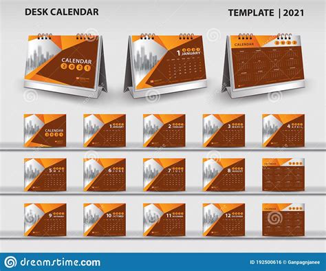 Maybe you would like to learn more about one of these? Set Desk Calendar 2021 Template Vector And Desk Calendar ...