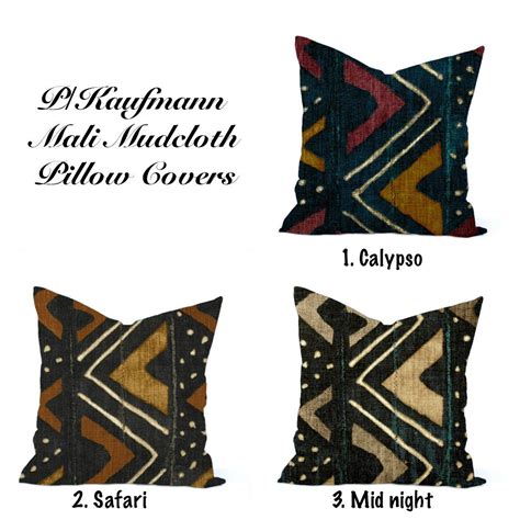 mali-mud-cloth-linen-pillow-cover,-tan-green-red-mud-cloth-pillow,-african-print-mud-cloth