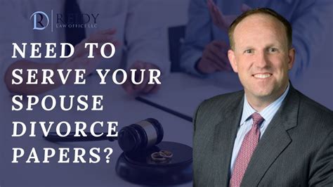 Ask the judge to allow you to serve your spouse either by certified mail or by placing a notice in the newspaper. Need to Serve your Spouse Divorce Papers? - YouTube