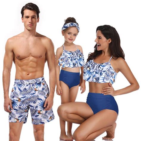 4.4 out of 5 stars. 2021 Matching Family Bathing Suit Father Mother Son ...