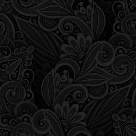 Check spelling or type a new query. Seamless abstract black floral pattern Stock Vector Image ...