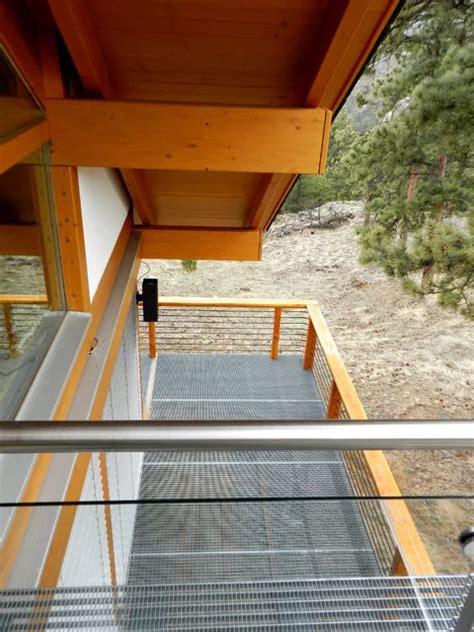 Learn about the construction considerations for balcony decks at decks.com. My Houzz: German Prefab Home in the Colorado Mountains ...