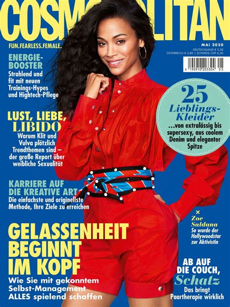 Russell movie in los angeles 01/12/2021. ZOE SALDANA in Cosmopolitan Magazine, Germany May 2020 ...