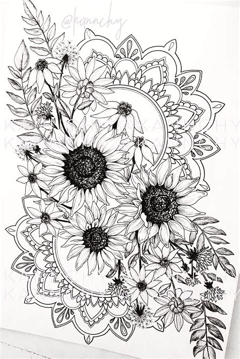 Sunflower and butterfly drawing tattoo. @gillianvidegar | Tattoo drawings, Sunflower tattoos ...