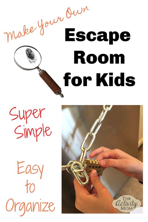 Use colors to direct players to a specific combination of items in the room. The Activity Mom - Make Your Own Escape Room Challenge for ...