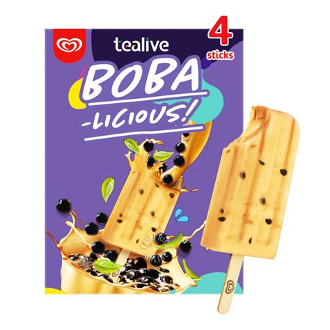It seems like boba milk tea had the same fad surge in popularity like many other foods to hit southern california. Wall's Tealive Boba-Licious Ice Cream - Milk Tea | NTUC ...