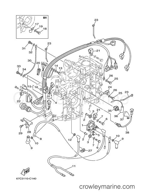 Yamaha wiring color code chart. ELECTRICAL 2 - 2004 Yamaha Outboard 40hp F40TLRC | Crowley Marine