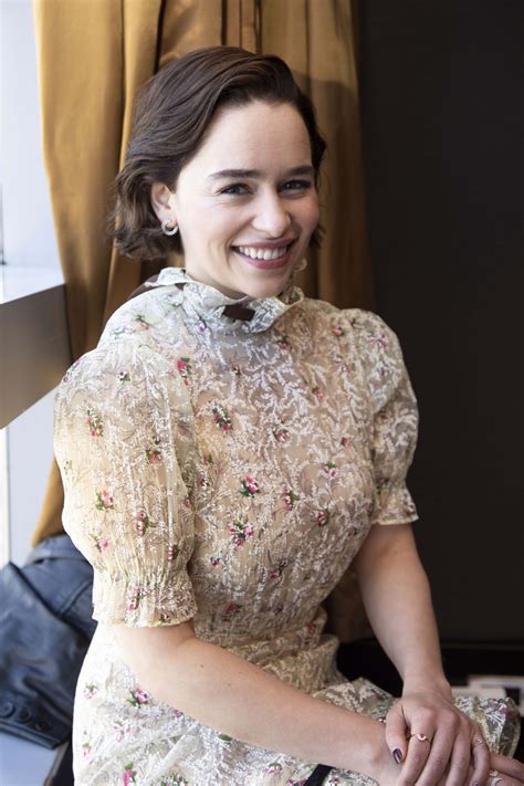 She stars in hbo's game of thrones as daenerys targaryen. EMILIA CLARKE at Game of Thrones, Season 8 Press ...