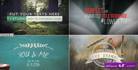 Videohive stylish cinematic trailer / titles. 70 Title Animation Pack - After Effects Projects ...