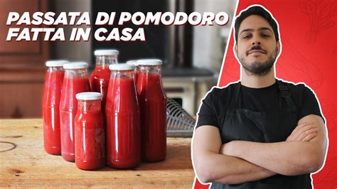 Altrimenti a metà dicembre vi trovate con la riserva già esaurita. COME FARE LA PASSATA DI POMODORO - Metodo per conservare ...