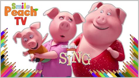 Illumination's musical comedy sing had set the theaters last year with a storm rosita, the mother of 25 piglets, gave up her dream of becoming a singer long back ago in order to look after her children. SING Movie ROSITA and GUNTER Coloring Book Pages Video for ...