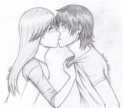 See more ideas about drawings, kissing drawing, art drawings. Anime Couple Kissing Drawing at GetDrawings | Free download