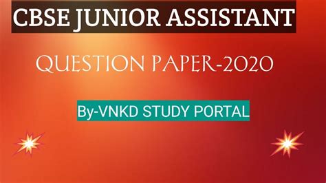 Bbc news provides trusted world and uk news as well as local and regional perspectives. CBSE JUNIOR ASSISTANT QUESTION PAPER।CBSE JUNIOR ASSISTANT ...