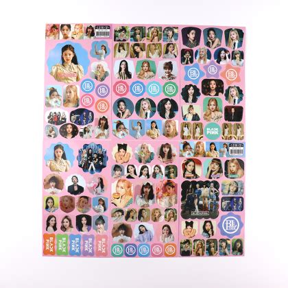 blackpink photo stickers set 12 sheets