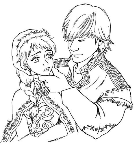 She confronts hans for his betrayal and punches him in the face. Kristoff And Princess Anna Lover Couple Coloring Pages ...