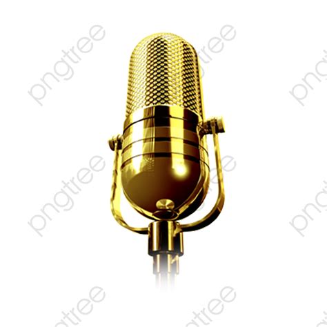 Microphone, Microphone Clipart, Golden, Golden Microphone PNG Transparent Clipart Image and PSD ...