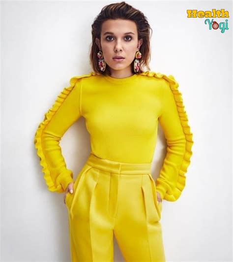 Millie bobby brown is an english actress and producer, who became famous after landing and portraying the role of eleven on stranger things. Millie Bobby Brown Workout Routine And Diet Plan [2020 ...