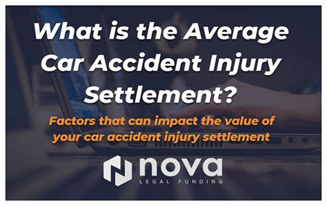 As you now know, the average amount to expect from a car accident settlement can vary greatly depending on a number of critical factors. What is the Average Car Accident Injury Settlement? - Nova ...